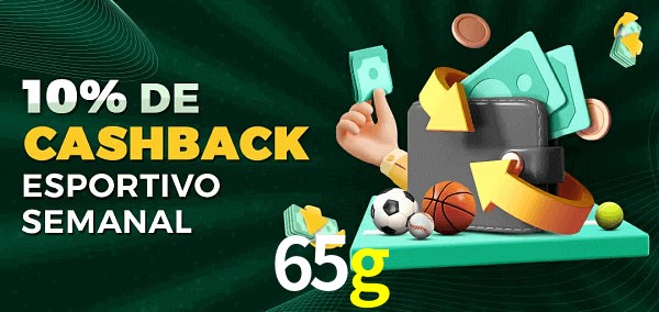 10% de bônus de cashback na 65g